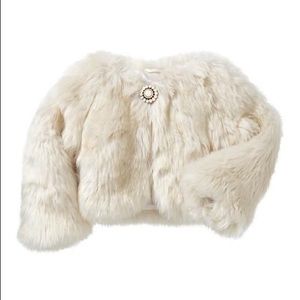 babyGap faux fur jacket